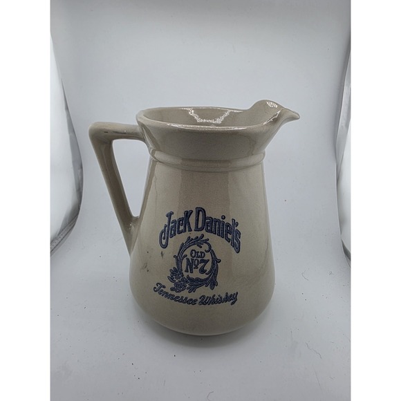 Jack Daniel’s Other - Jack Daniel's Old No 7 Tennessee Whiskey Stoneware Pitcher Pottery VTG Barware